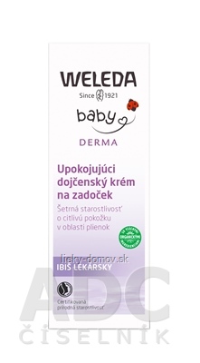WELEDA baby Upokojujúci dojčenský krém na zadoček, ochrana pred vznikom zaparenín 1x50 ml