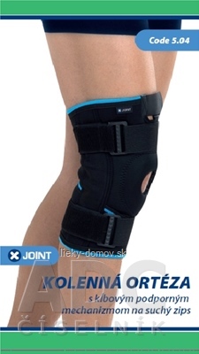 X-JOINT 504 Ortéza kolenná veľkosť XXL (44-48 cm) s kĺbovým podporným mechanizmom na suchý zips 1x1 ks