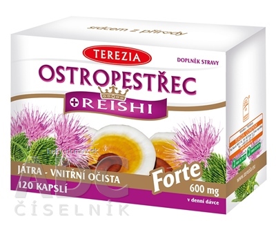 TEREZIA PESTREC + REISHI Forte cps 1x120 ks