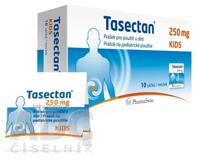 Tasectan KIDS 250 mg prášok pre deti, vrecúška 1x10 ks