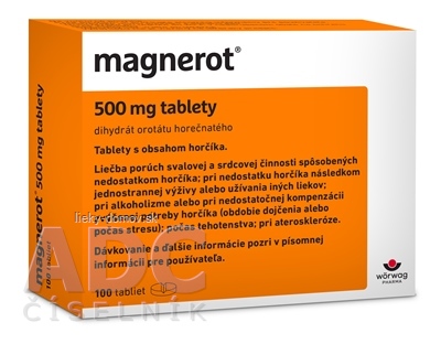 Magnerot 500 mg tbl (blister PVC/PVDC/Al) 1x100 ks