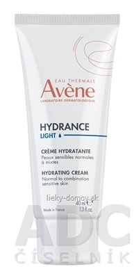 AVENE HYDRANCE Ľahký hydratačný KRÉM normálna až zmiešaná citlivá pleť 1x40 ml