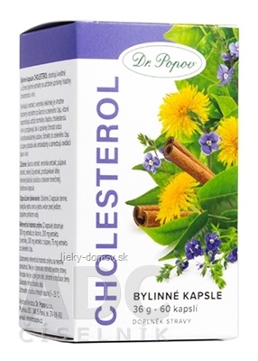 Dr. Popov Bylinné kapsuly CHOLESTEROL cps 1x60 ks