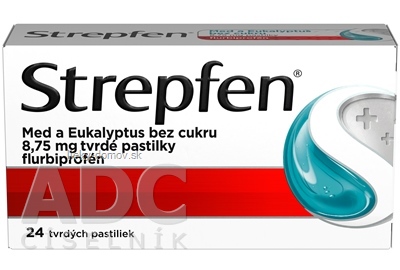 Strepfen Med a Eukalyptus bez cukru pas ord 8,75 mg (blis.PVC/PVdC/Al) 1x24 ks