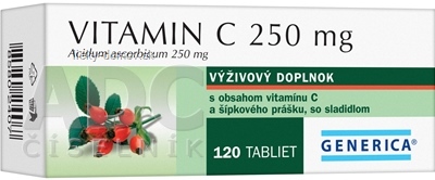 GENERICA Vitamin C 250 mg tbl 1x120 ks