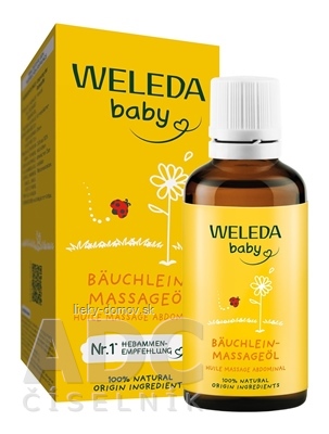WELEDA baby Olej na masáž bruška dojčaťa (Bäuchlein-massageöl) 1x50 ml