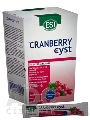 ESI CRANBERRY CYST drinky nápoj vo vrecúškach 1x16 ks