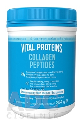 VITAL PROTEINS COLLAGEN PEPTIDES prášok na prípravu nápoja, bez príchute (inov. 2024) 1x284 g