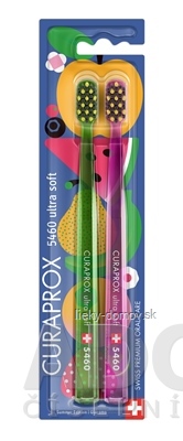 CURAPROX CS 5460 ultrasoft Šťavnatá edícia zubná kefka (dvojbalenie), 1x2 ks