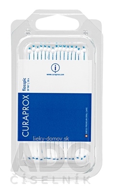 CURAPROX ŠABLIČKY DF 967 špáradlo s vloženou zubnou niťou 1x30 ks