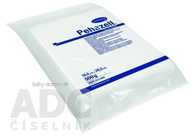 Pehazell CLEAN vata buničitá v rezoch, vysoko bielená (18,5x28,5 cm) 1x500 g
