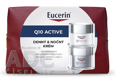 Eucerin Kazeta Q10 ACTIVE denný krém 50 ml + nočný krém 50 ml (akcia 2025) 1x1 set