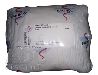 Liekovka 10 ml hnedá SANO - FAGRON kvapkací uzáver 1x30 ks