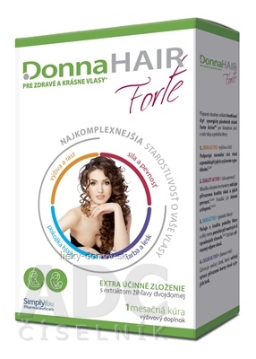 DonnaHAIR Forte cps (1 mesačná kúra) 1x30 ks
