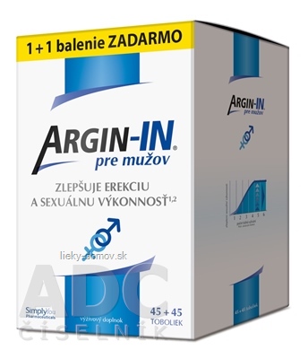 ARGIN-IN pre mužov cps 45 + 45 zadarmo (90 ks)
