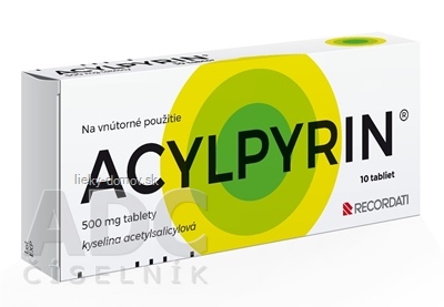 ACYLPYRIN tbl 500 mg (blis. Al/PVC) 1x10 ks