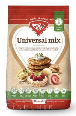 Liana Universal Mix plv (bezgluténová univerzálna zmes na múčne jedlá) 1x1000 g