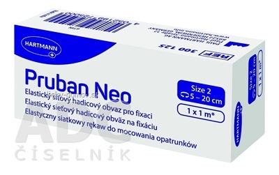 Pruban Neo veľkosť 2 elastický hadicový obväz, zápästie, chodidlo, členok, 1 m, (obvod 5 - 20 cm) 1x1 ks