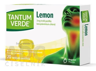 TANTUM VERDE Lemon pas ord 3 mg (blis.PVC/PE/PVDC/Al) 1x20 ks