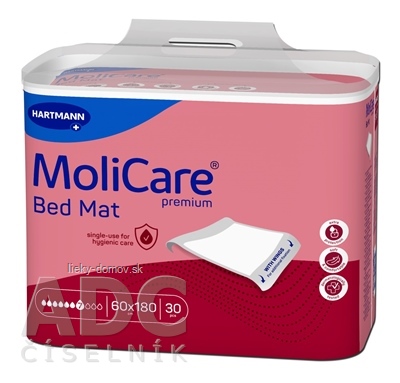 MoliCare Premium Bed Mat 7 kvapiek wings absorpčná podložka s krídelkami, 60x90 cm, rozmer s krídelkami 60x180 cm, 1x30 ks