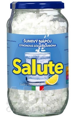 SALUTE Citrónová sóda bikarbóna šumivý granulát na prípravu nápoja 1x250 g