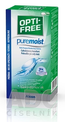 OPTI-FREE PureMoist viacúčelový dezinfekčný roztok na kontaktné šošovky 1x90 ml