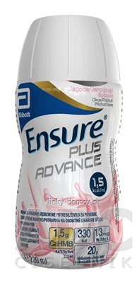 Ensure PLUS ADVANCE jahodová príchuť 30x220 ml
