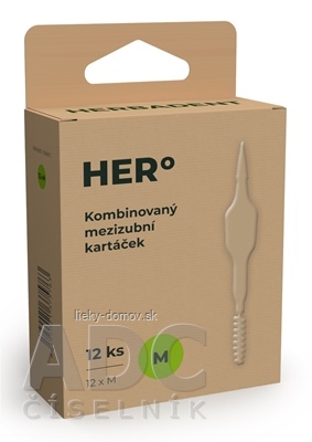 HERBADENT HERo Medzizubná kefka M kombinovaná 1x12 ks