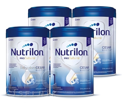 Nutrilon 1 Profutura CESARBIOTIK počiatočná dojčenská výživa (0-6 mesiacov) 4x800 g (3200 g)