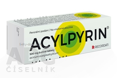 ACYLPYRIN 500 mg šumivé tablety tbl eff (tuba PP) 1x15 ks