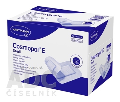 Cosmopor E Steril náplasť sterilná s mikrosieťkou (7,2 x 5 cm) 1x50 ks