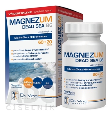 MAGNEZUM DEAD SEA B6 - DA VINCI tbl 60+20 zadarmo (80 ks)
