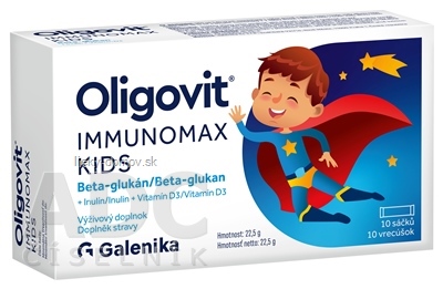 Oligovit IMMUNOMAX KIDS Beta-glukán prášok vo vreckách 1x10 ks