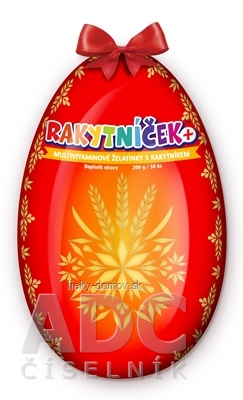 TEREZIA RAKYTNÍČEK+ multivitamínové želatínky veľkonočné vajce - červené (limitovaná edícia 2026) 1x50 ks