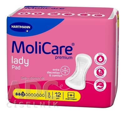 MoliCare Premium lady pad 3 kvapky inkontinenčné vložky 1x12 ks