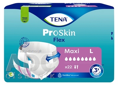 TENA Flex Maxi L inkontinenčné nohavičky s rýchloupevňovacím pásom (inov.2022) 1x22 ks