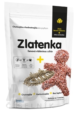 Zlatenka Ľanová vláknina a chia (270 g ľanová vláknina + 30 g chia) 1x300 g