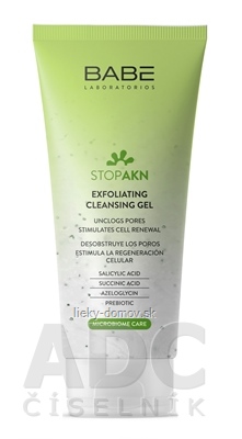 BABÉ AKNÉ Exfoliačný čistiaci gél (Exfoliating Cleansing gel) 1x200 ml
