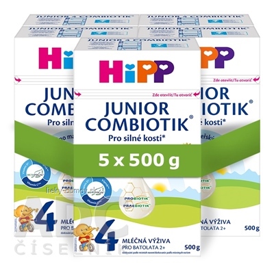 HiPP 4 JUNIOR COMBIOTIK (inov.2025) mliečna výživa pre batoľatá (od 2 rokov) 5x500 g