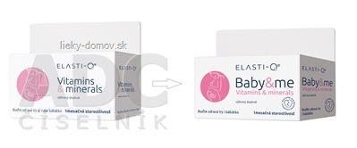 Elasti-Q VITAMINS & MINERALS Baby&me tbl 1x30 ks