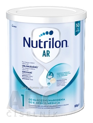 Nutrilon 1 AR mliečna výživa v prášku (od narodenia) (inov. 2019) 1x800 g