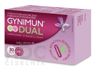 GYNIMUN DUAL PROTECT cps pre ženy, s obsahom živých baktérií 1x30 ks