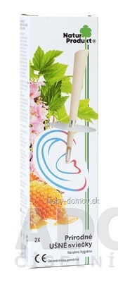 NaturPodukt Prírodné UŠNÉ sviečky na ušnú hygienu 1x2 ks