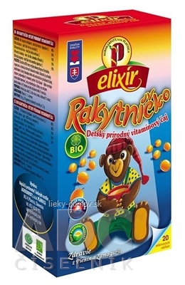 AGROKARPATY BIO Rakytníčko detský prírodný vitamínový čaj, balené vrecúška, 20x1,5 g (30 g)