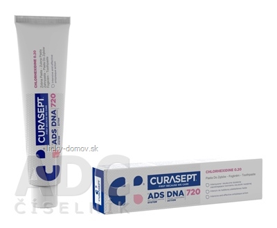 CURASEPT ADS DNA 720 zubná pasta s chlórhexidínom 0,20% 1x75 ml