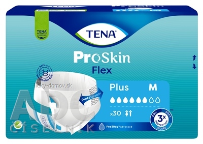 TENA Flex Plus M inkontinenčné nohavičky s rýchloupevňovacím pásom (inov.2022) 1x30 ks
