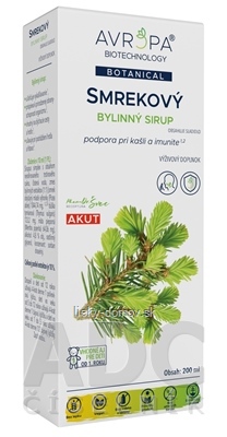 AVROPA Smrekový bylinný sirup 1x200 ml