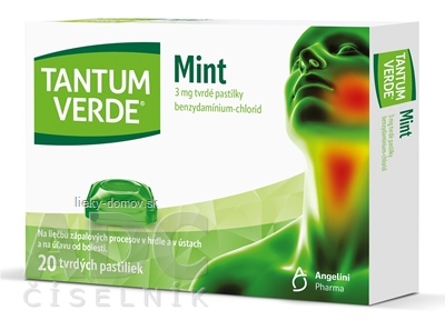 TANTUM VERDE Mint pas ord 3 mg (blis.PVC/PE/PVDC/Al) 1x20 ks
