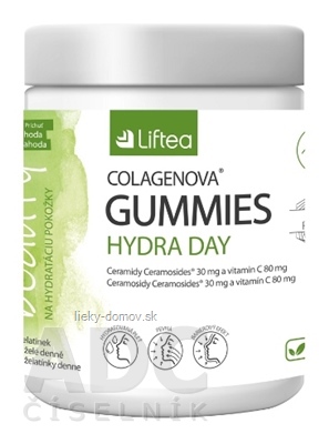 Liftea COLAGENOVA GUMMIES HYDRA DAY želatínky, príchuť biela jahoda 1x60 ks
