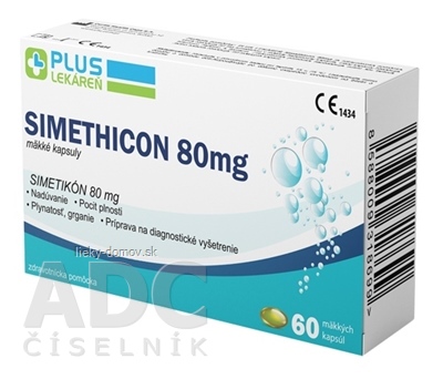 PLUS LEKÁREŇ Simethicon 80 mg cps mol 1x60 ks